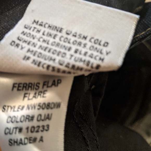 HUDSON Ferris Flap Flare Jeans Wide Leg Trouser NW508DW sz 25x35.5L Tall - Picture 10 of 14